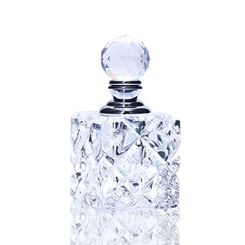 H&D HYALINE & DORA Clear Cubic Carved Decor Refillable Perfume Bottle | Amazon (US)