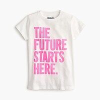 Girls' "the future starts here" T-shirt | J.Crew US