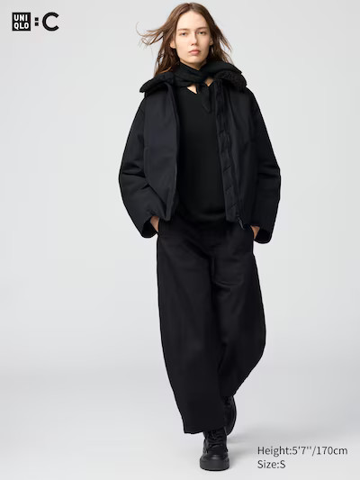 Cotton Curve Ankle Trousers | UNIQLO (UK)