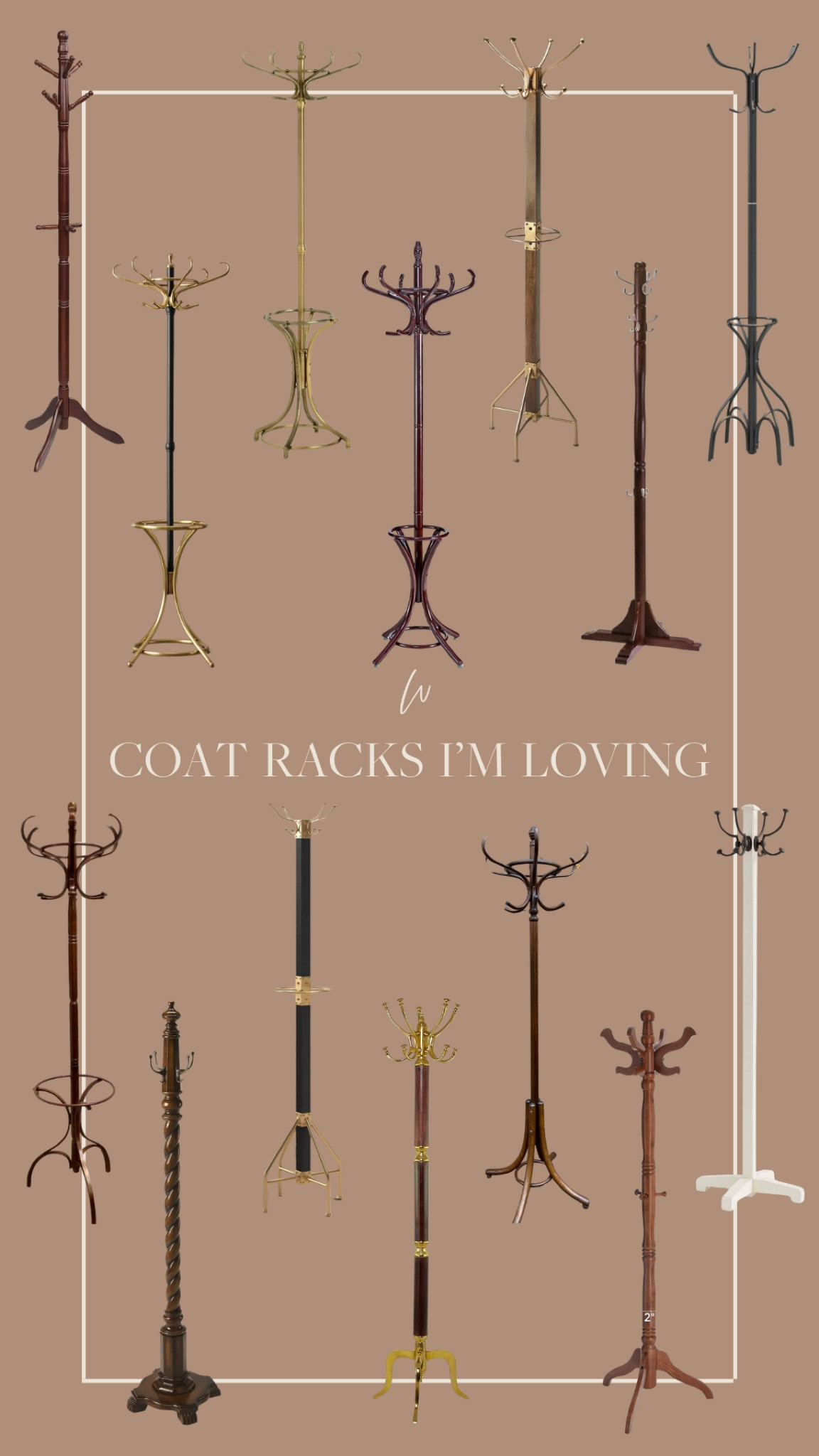 Coat racks I’m currently loving! Adding a coat rack to your entry space is both functional and beautiful! I love adding a timeless piece that can add texture and warmth! Rounding up some favorites here from various retailers at various price points—both vintage and new! 

#LTKHome #LTKStyleTip