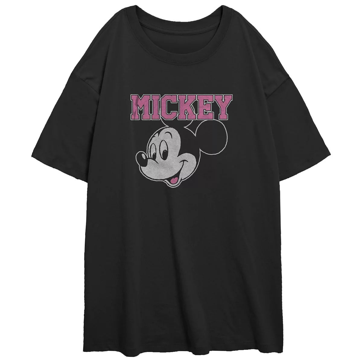 Disney's Mickey Mouse Juniors' Happy Portrait Oversized Tee | Kohl's
