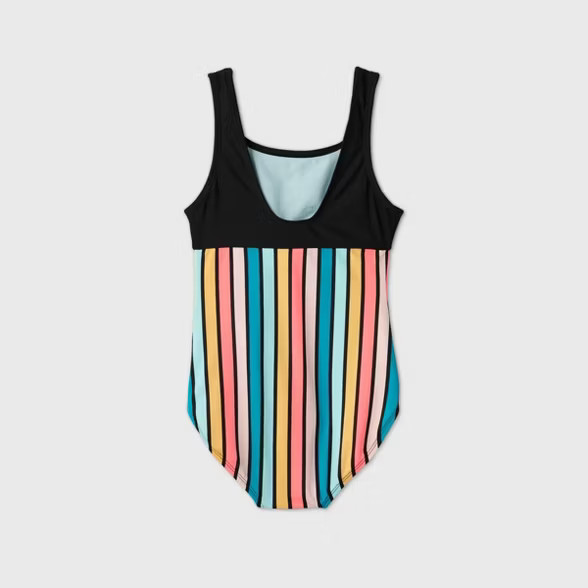 Girls' Vintage Striped One Piece Swimsuit - art class™ | Target