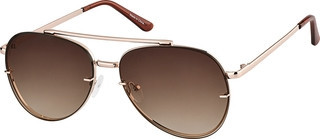 Zenni Aviator Sunglasses Rose Gold Stainless Steel Full Rim Frame | Zenni Optical (US & CA)
