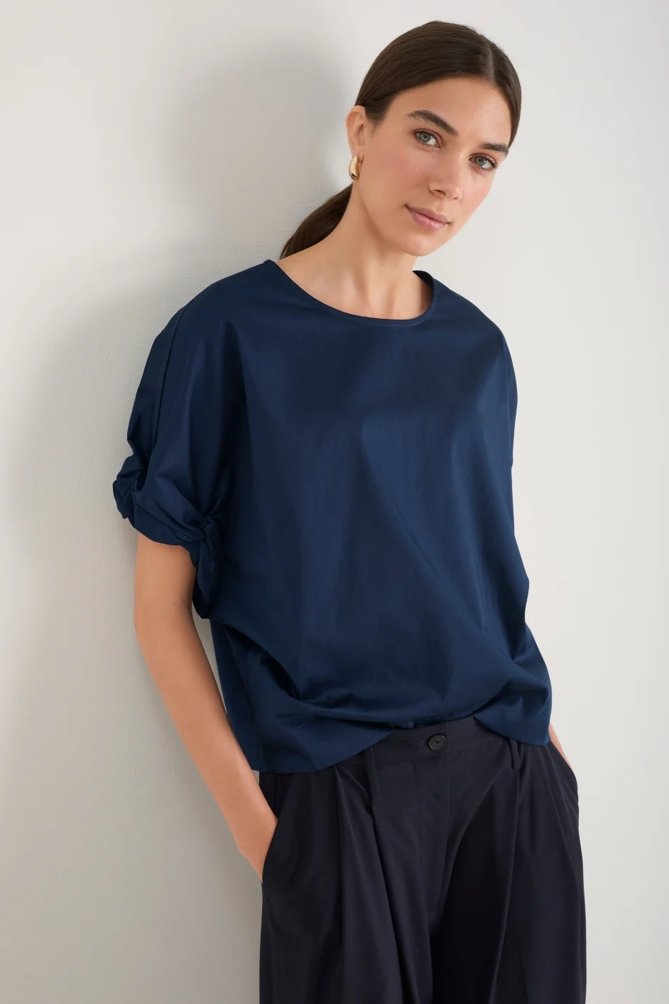 Cath x WYSE Charlotte Top - Midnight | WYSE London