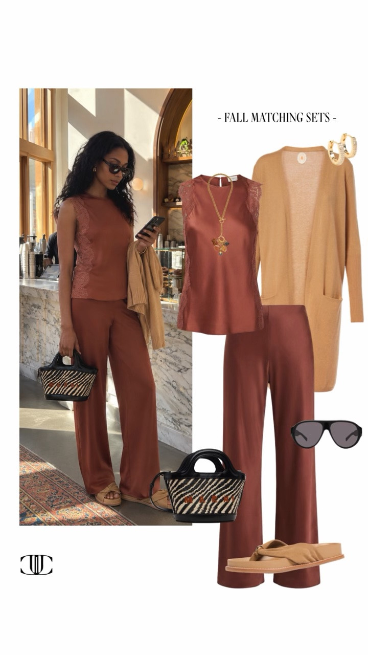 ✨ A perfect match for fall.

In Match Made, I’m sharing 8 chic matching sets that make getting dressed feel effortless. Think polished knits, tailored separates, rich seasonal tones, and easy head-to-toe looks you can wear for lunch, errands, travel, dinner, and everything in between.

The best part? Each set does the styling for you—and the pieces can be mixed into the rest of your wardrobe for even more outfit options. Tap to shop all 8 looks and find your new fall favorite. 🤎✨

#LTKStyle #MatchingSets #FallStyle #FallOutfits #EffortlessStyle #EverydayStyle #AutumnFashion #OutfitInspiration #LTKFinds

#LTKootd #LTKSeasonal #LTKOver40