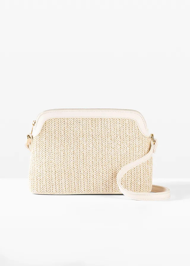 Rieten schoudertas naturel-wit | Bonprix NL (Influencer)