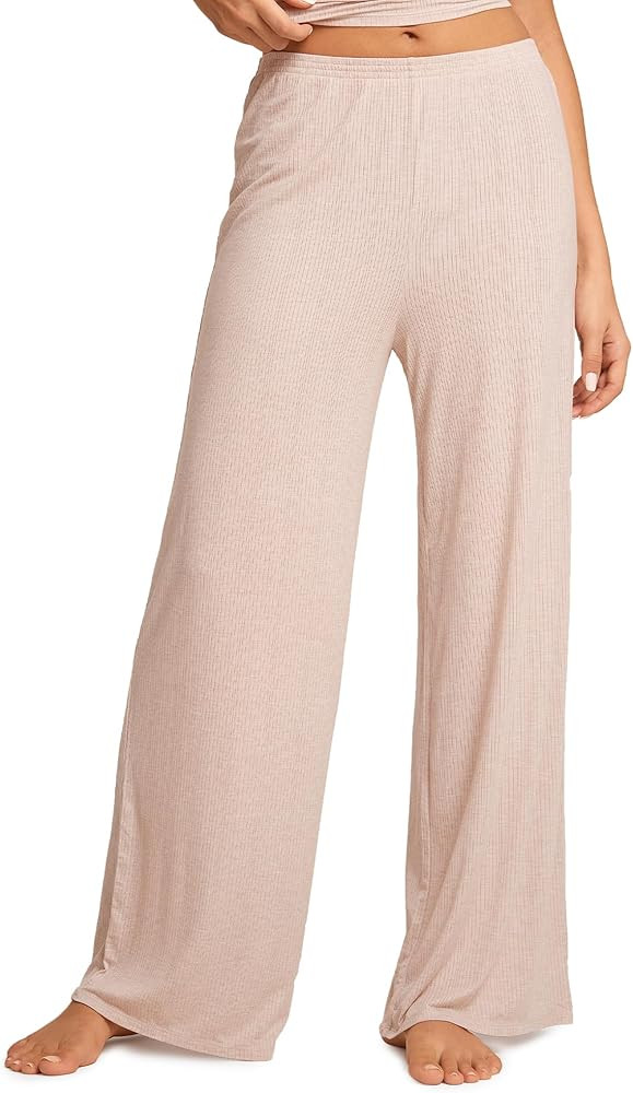 Women's Natrelax Pajamas Pants Wide Leg Casual Modal Ribbed Loose Fit Sleep Soft Comfort Flowy Lo... | Amazon (US)