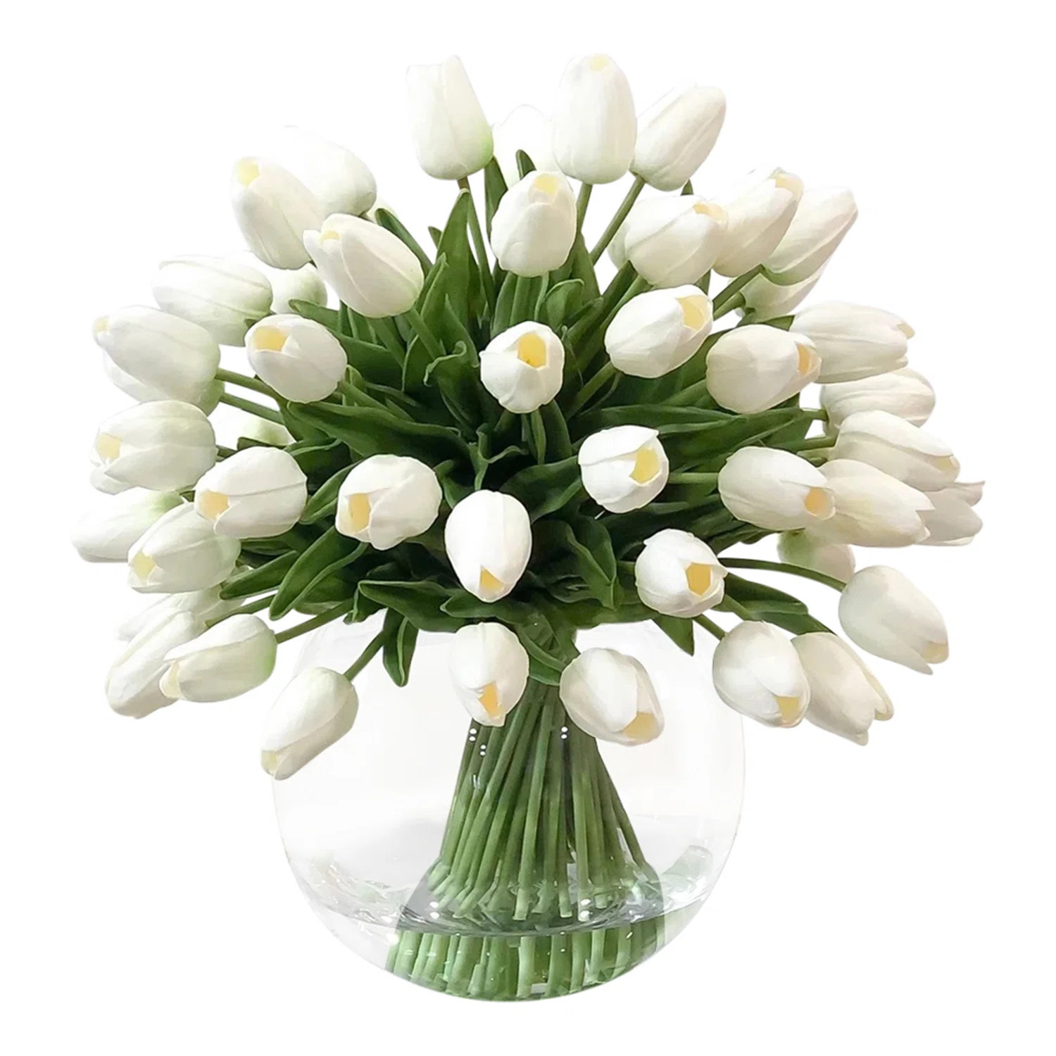 Primrue Real Touch Tulips Centerpiece In Vase & Reviews | Wayfair | Wayfair North America