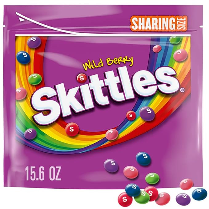 SKITTLES Wild Berry Chewy Candy, Sharing Size, 15.6 oz Bag | Amazon (US)