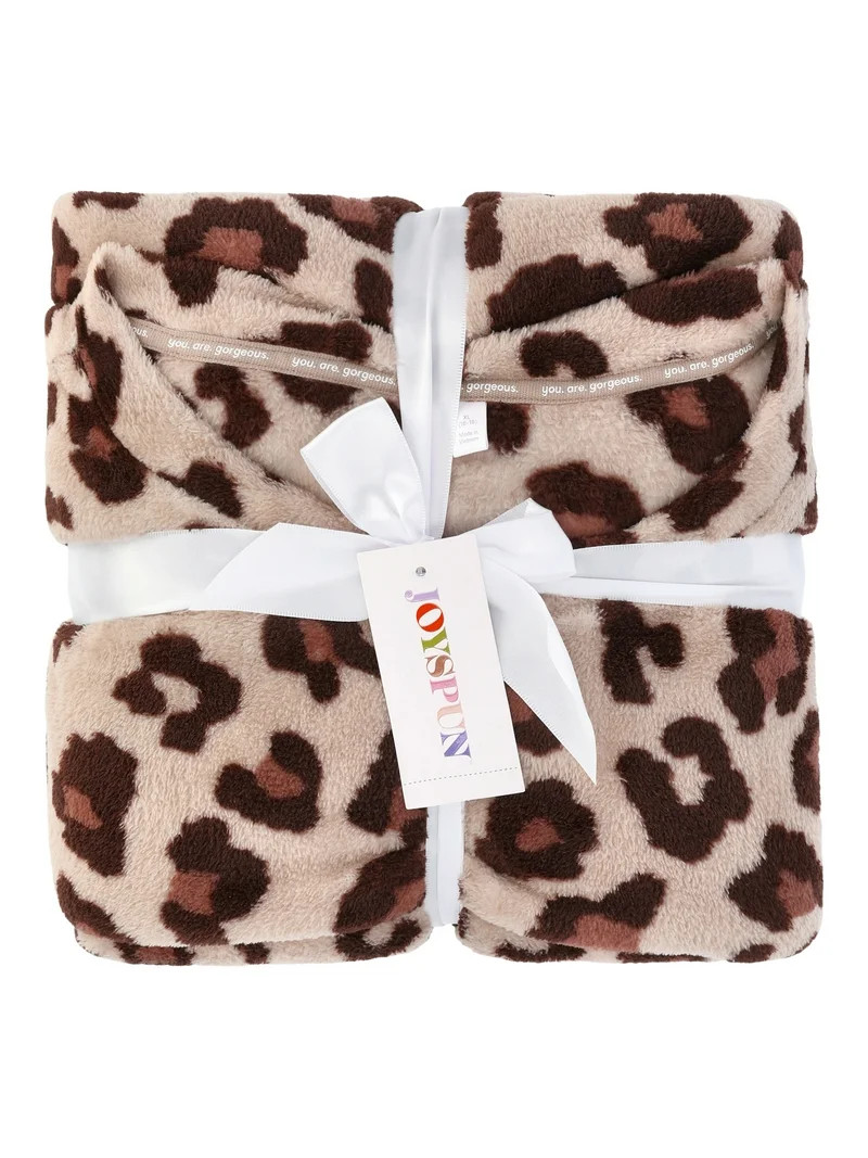 Joyspun Women's Folded Giftable Plush Long Sleeve Top and Pants Pajamas Set, 2-Piece, Sizes S-3X | Walmart (US)