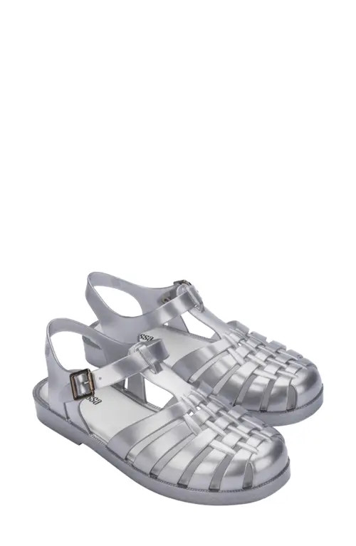 Melissa Possession Magic Fisherman Sandal in Silver at Nordstrom, Size 7 | Nordstrom