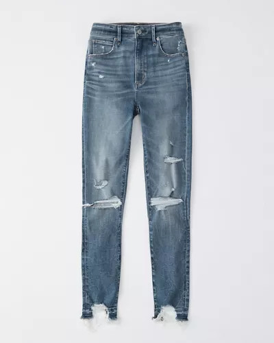 High Rise Ankle Jeans | Abercrombie & Fitch US & UK