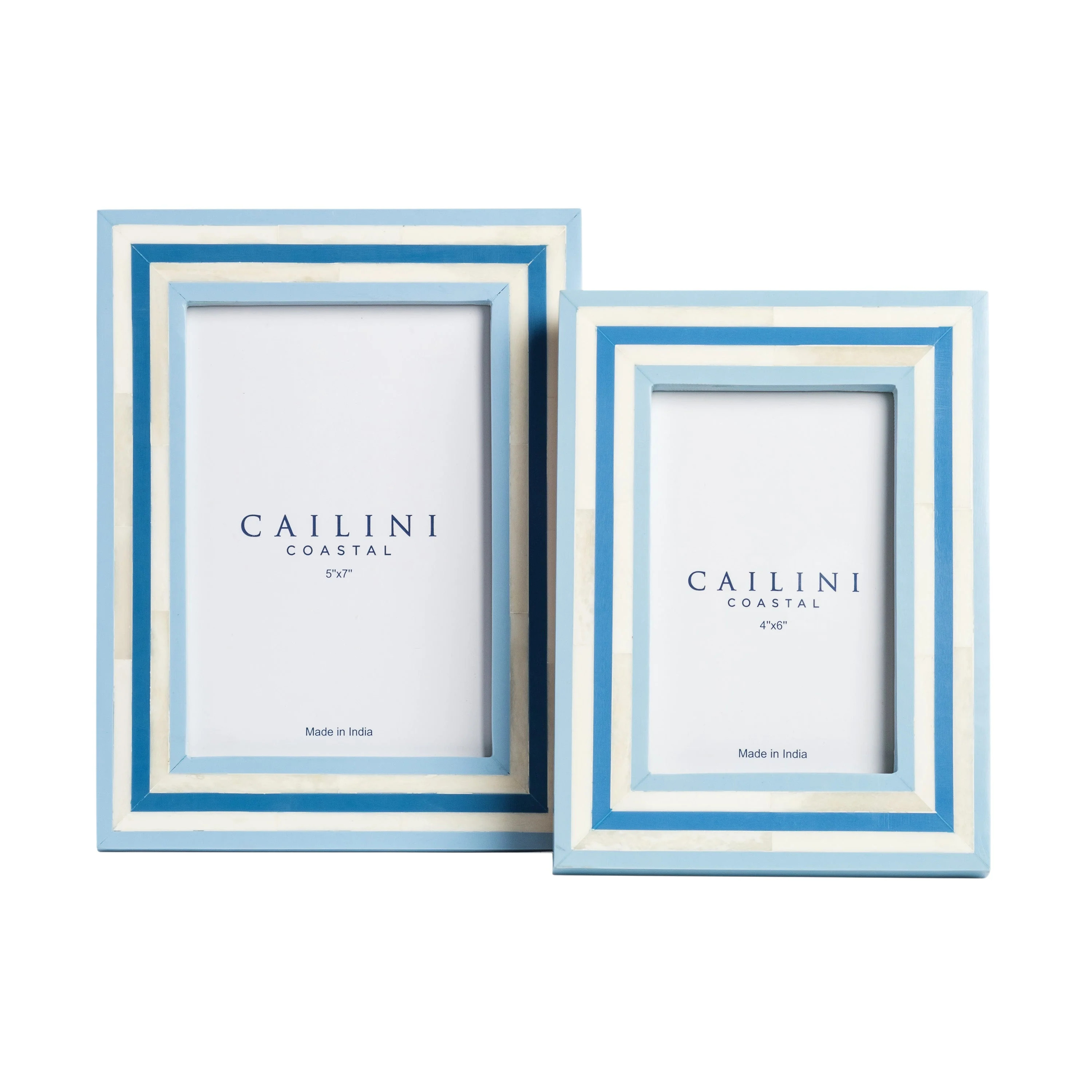 Nantucket Stripe Bone Photo Frame | Cailini Coastal