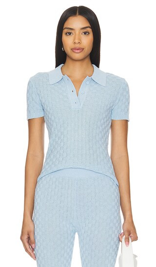 Adelaide Baby Tee in Powder Blue | Revolve Clothing (Global)