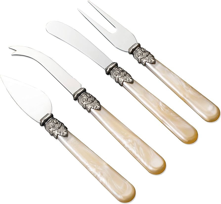 REVERIE Collection 4-piece Stainless Steel Butter Spreader Cheese Knife, Giftable Butter Knives s... | Amazon (US)