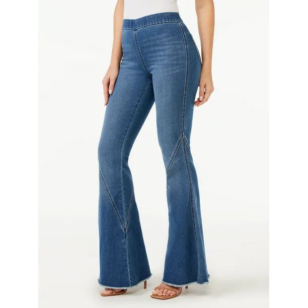 Sofia Jeans Women's Melisa High Rise Super Flare Pull On Jeans - Walmart.com | Walmart (US)
