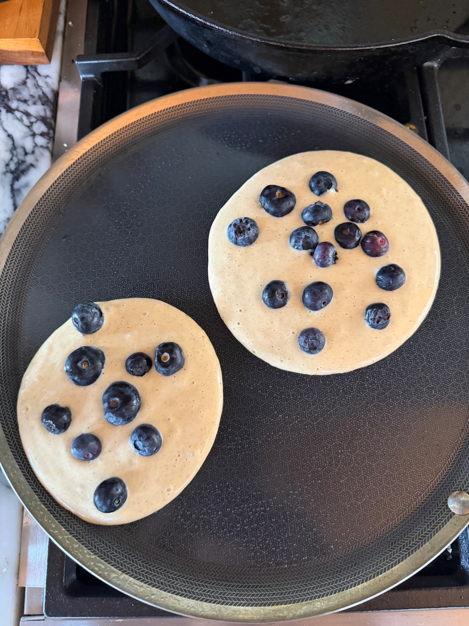 My favorite cookware. Kind of pricey,  but non-toxic hexclad 