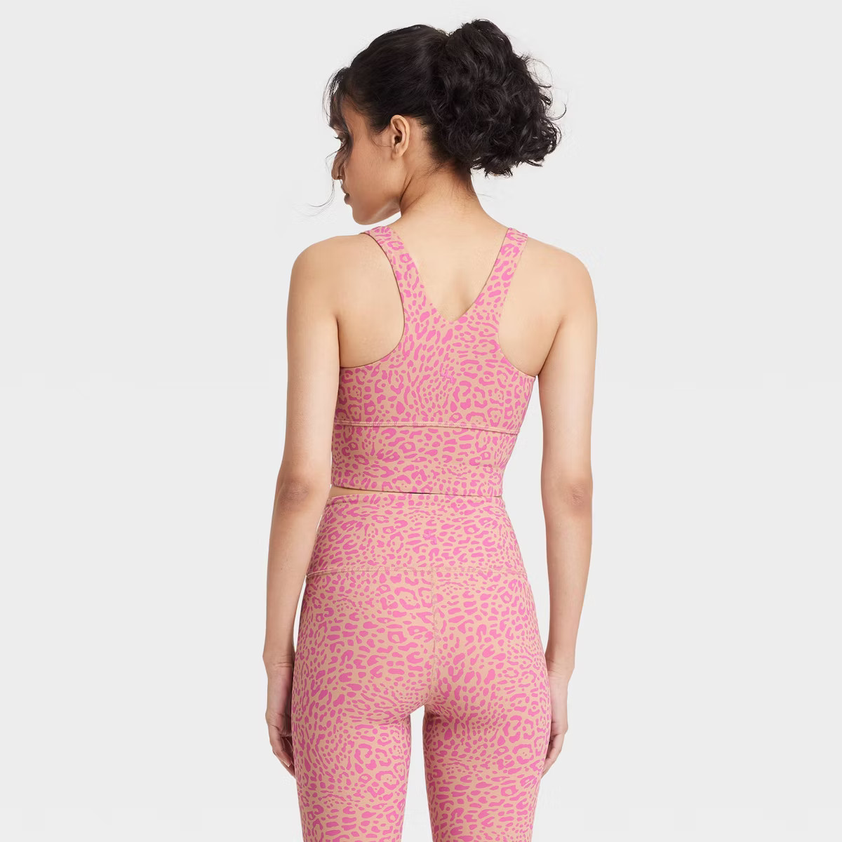 Women's Square Neck Cropped Support Tank Top - JoyLab™ Black M | Target
