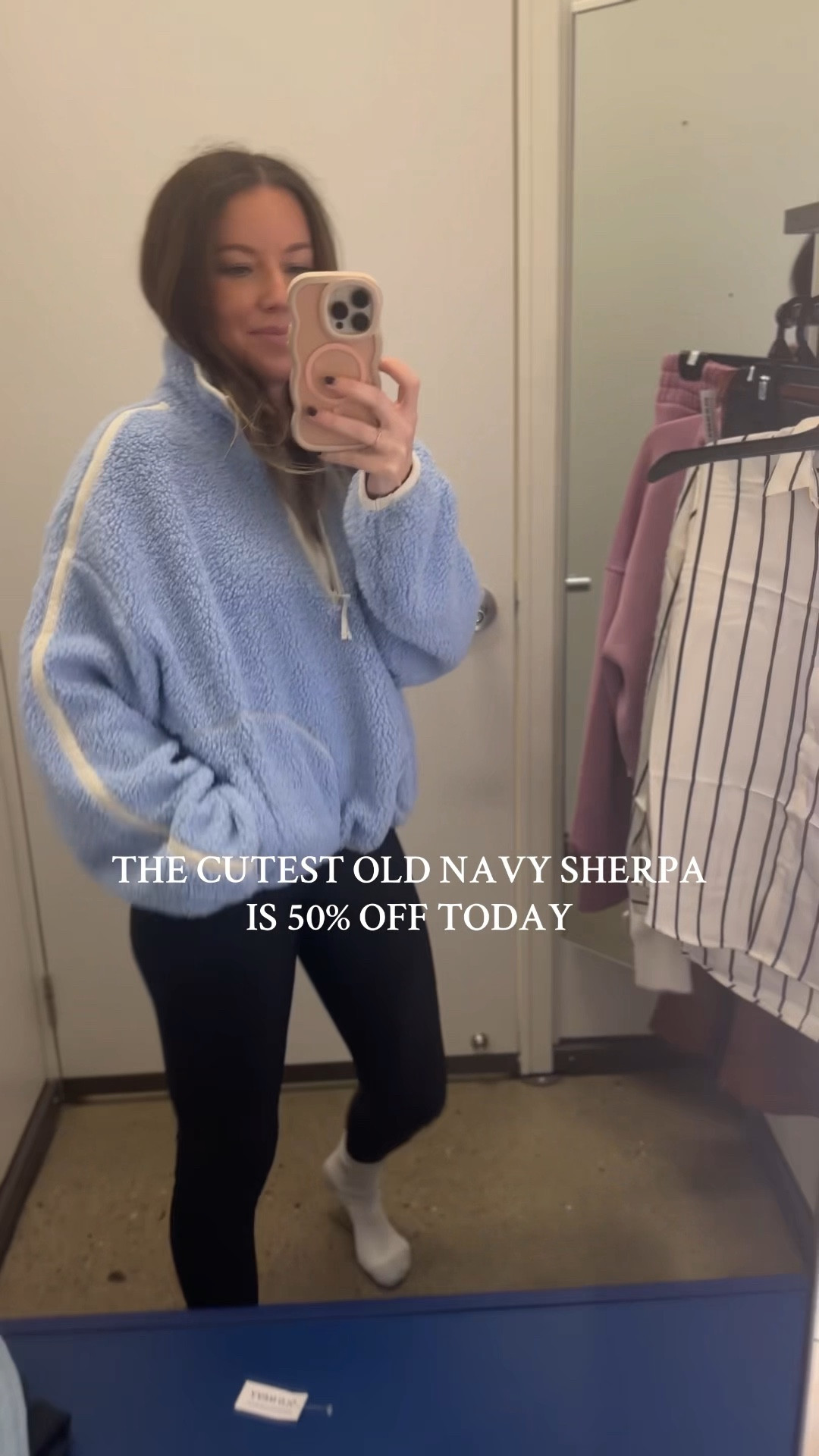 Cutest Sherpa 50% off today! I’m wearing a S  

#LTKSaleAlert #LTKFindsUnder50 #LTKPetite