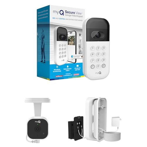 myQ Smart Garage Starter Kit: Garage Door Video Keypad + Wired Power Adapter Kit + Wi-Fi Plug-in ... | Amazon (US)