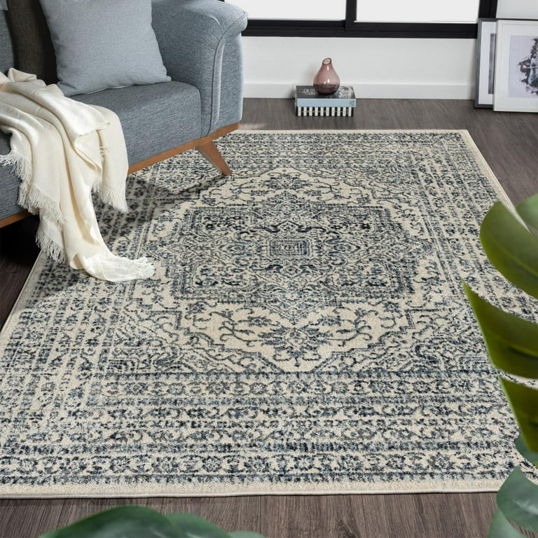Luxe Weavers Bohemian Moroccan Ivory 8x10 Area Rug, Indoor Carpet - Walmart.com | Walmart (US)