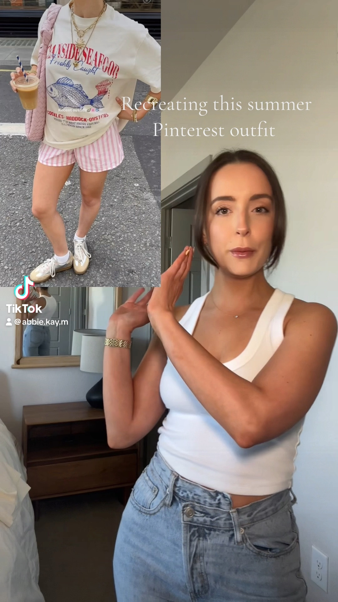 Recreating this summer @pinterest outfit 🍉✨

#summerootd #endofsummeroutfit #pinterestgirl #pinterestoutfit #summerstyle #boxershortsoutfit #summeroutfitideas 

#LTKStyleTip #LTKVideo #LTKSeasonal