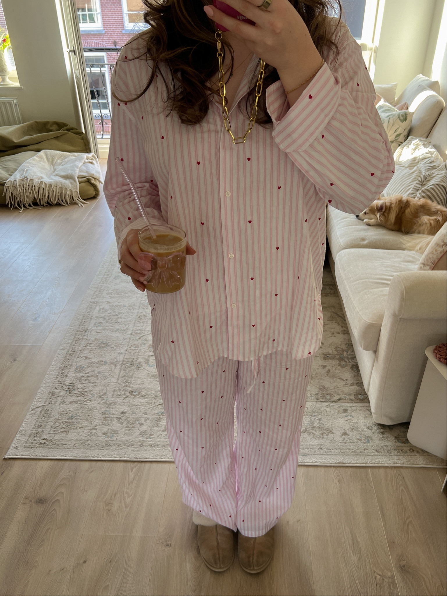 heart striped pjs 💗💭🌸💌☀️ 

#LTKuk #LTKspring #LTKhome
