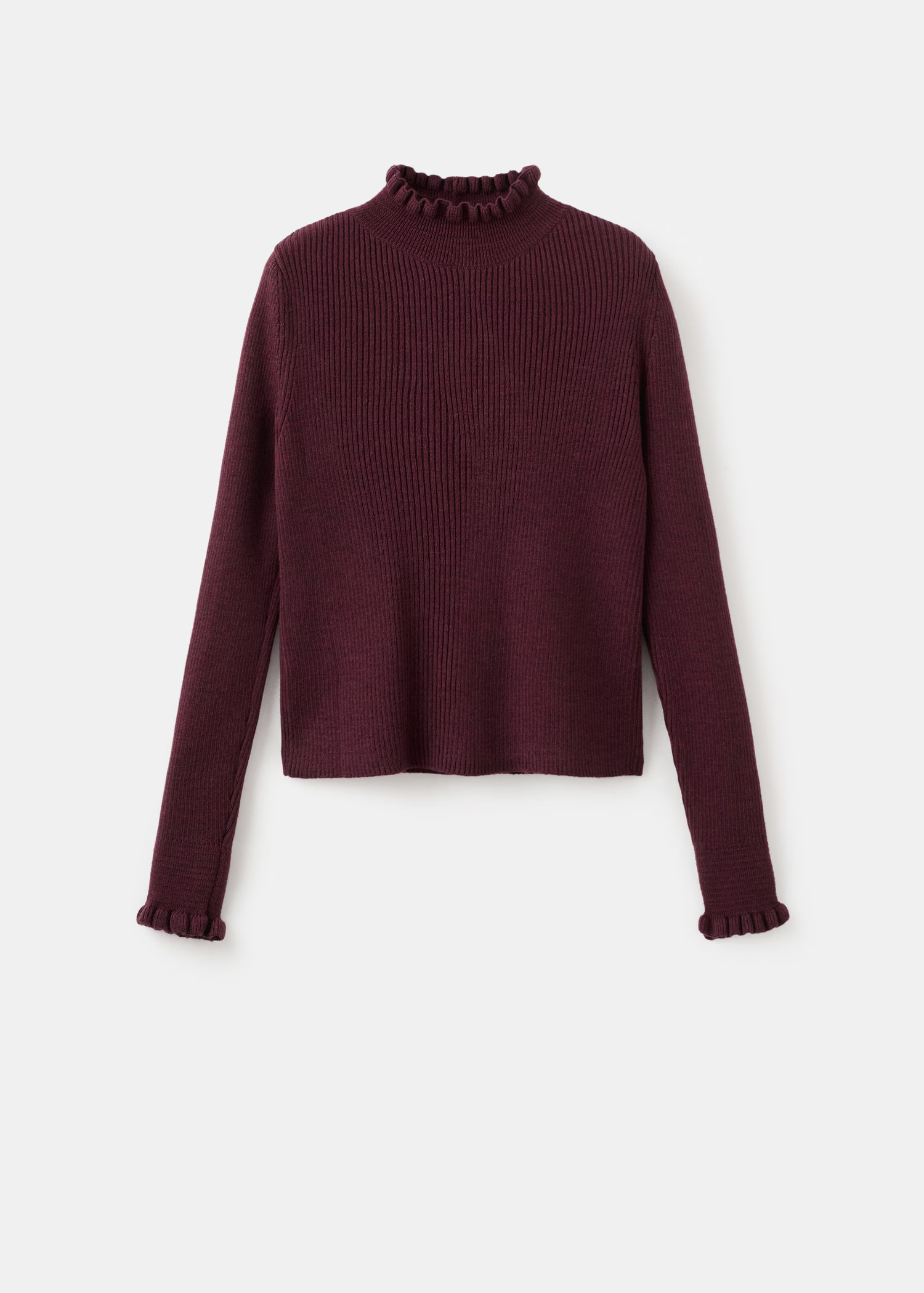 Ribbed sweater with scalloped finishes - Women | MANGO USA | Mango (US/MX/AU)