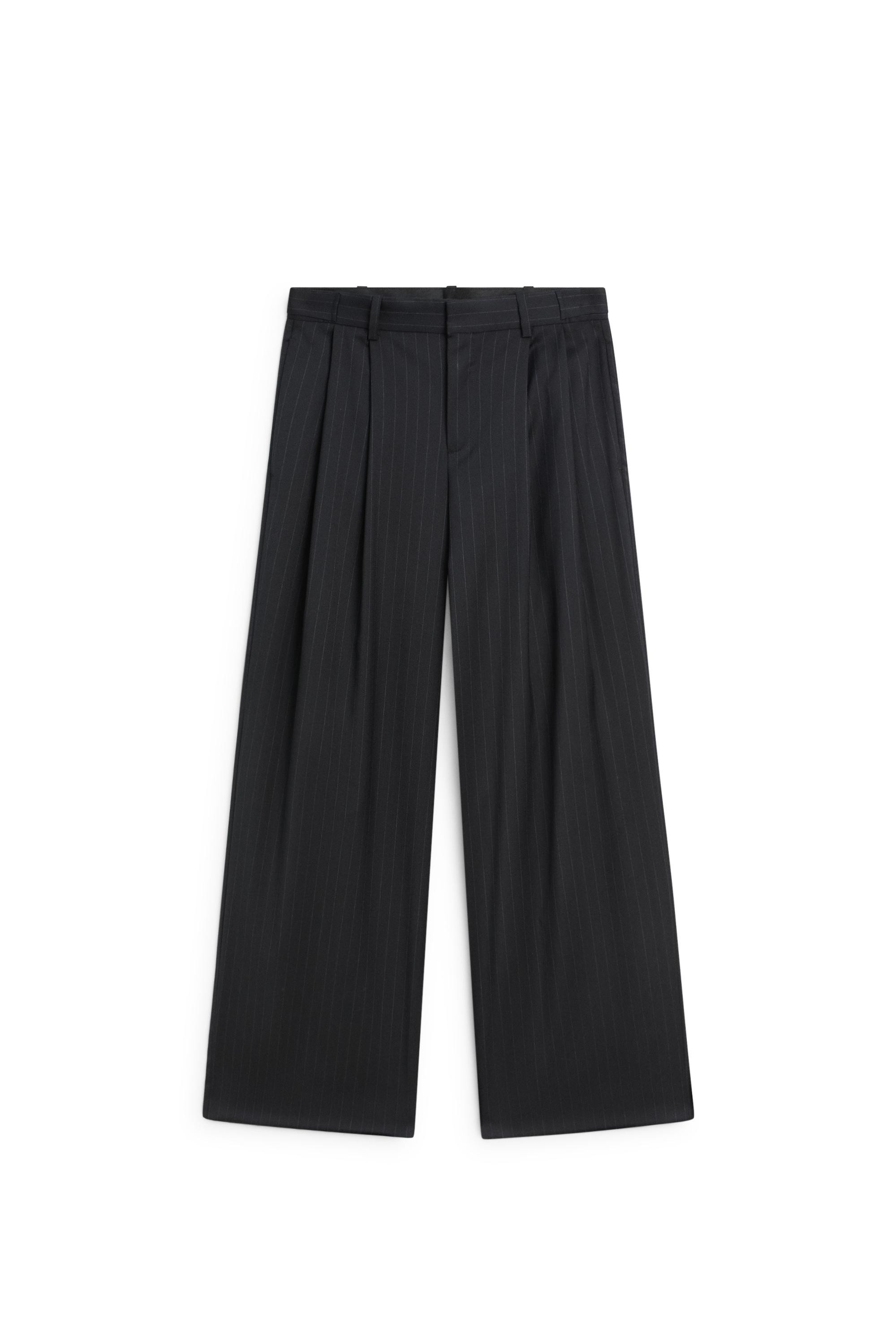 Pinstripe wool suit pants - NAVY BLUE | Massimo Dutti UK