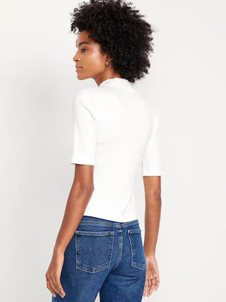 Ribbed Mock-Neck Top | Old Navy (US)