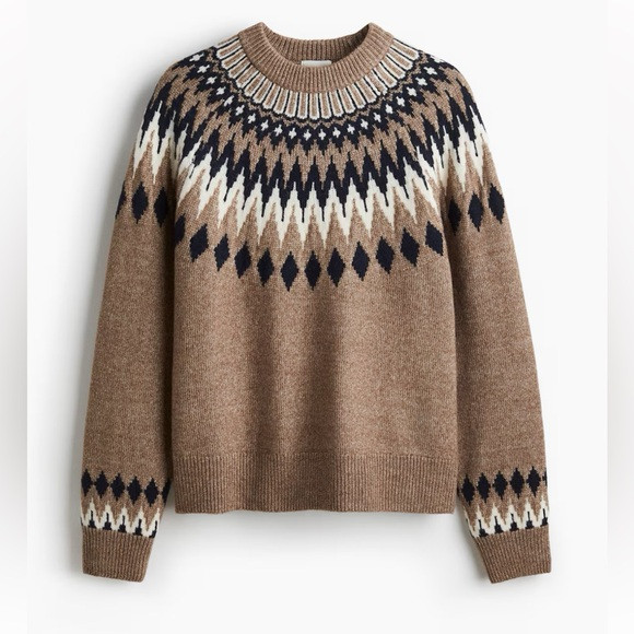 H&M Jacquard knit sweater | Poshmark