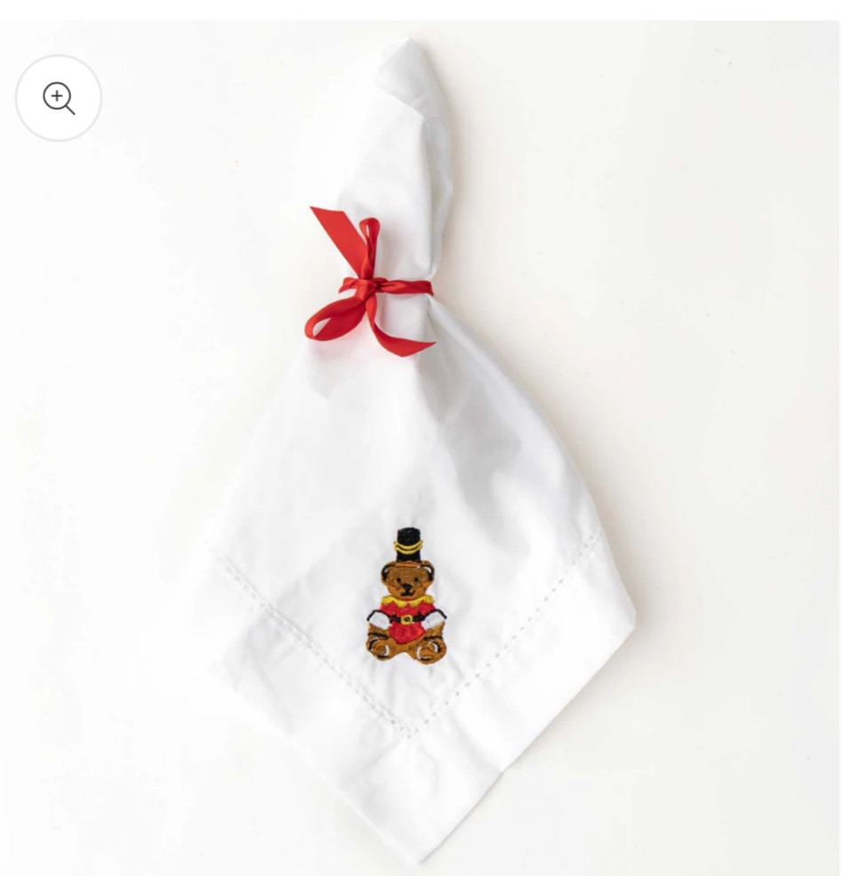 Little details, big charm 🧸✨ Add a touch of whimsy to your table with this adorable teddy bear embroidered napkin!

#LTKParties #LTKSeasonal #LTKFamily