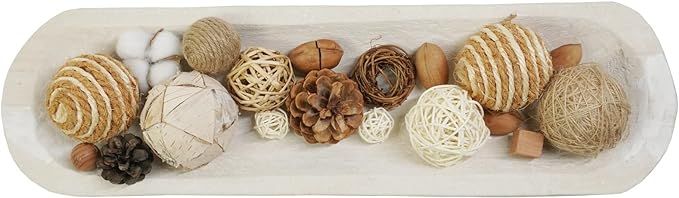 S-SNAIL-OO Wooden Dough Long Bowls Decor, Baguette Bowl Wooden Large Dough Bowl Centerpieces for ... | Amazon (US)