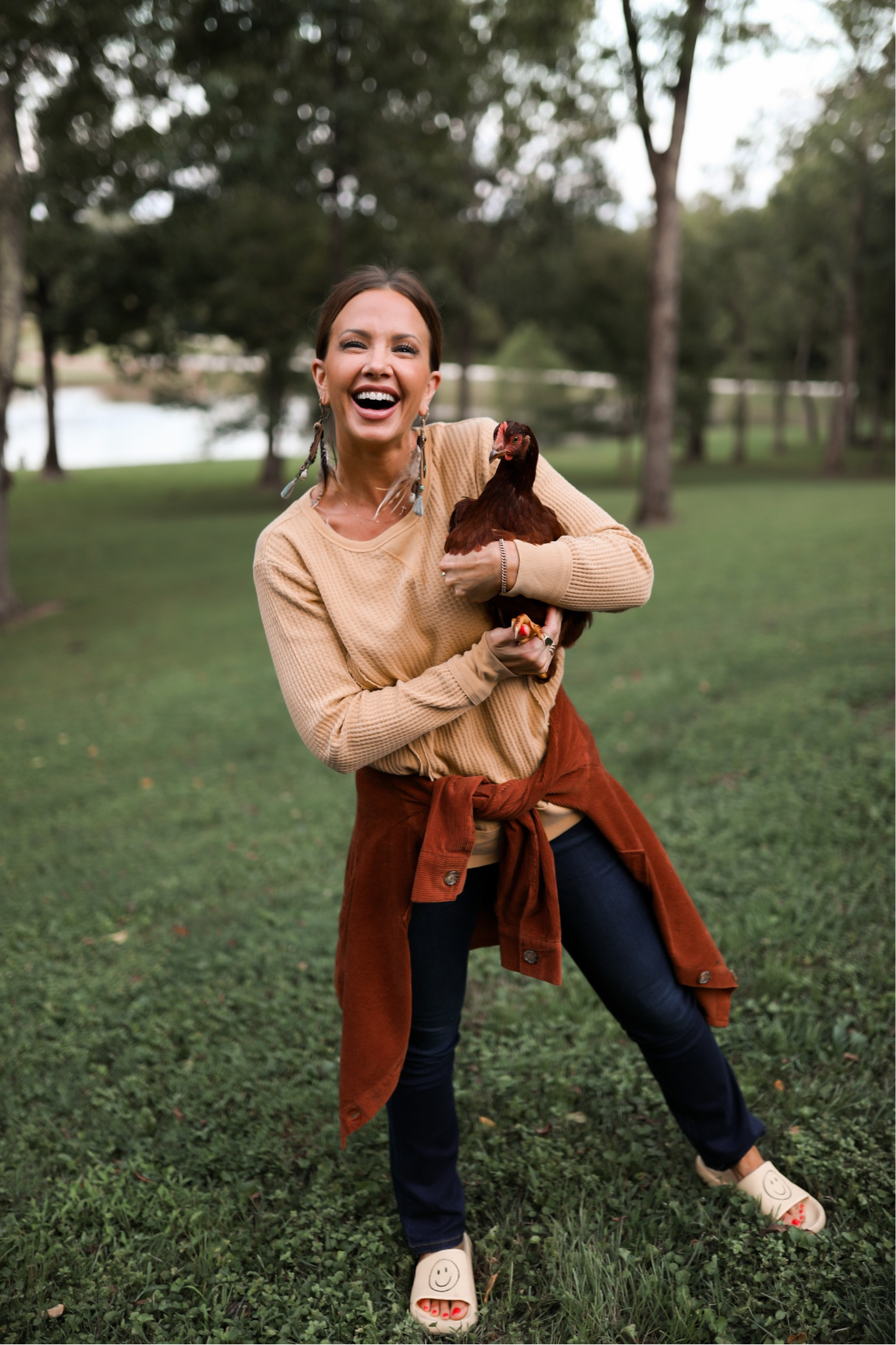 Ready for fall!! Everything is TTS wearing medium in top and shacket. Pants are size 6  #ad @walmartfashion #walmartpartner #walmartfashion 