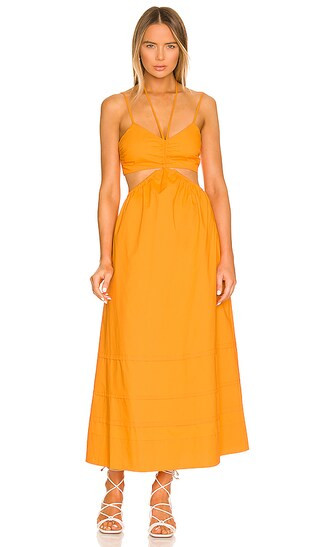 Baylee Dress in Chanterelle | Revolve Clothing (Global)