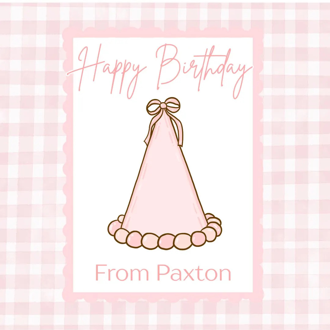 Printable Birthday Gift Tags - Pink Gingham Birthday - Editable Gift Tag - Preppy Girly Gift Tag ... | Etsy (US)