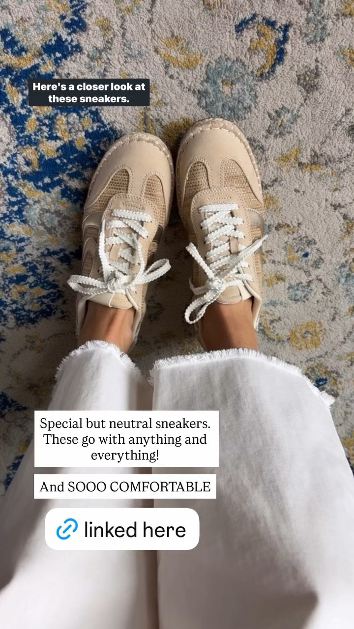 Neutral sneakers that go with everything! Run TTS and are comfortable with memory foam in them 

#LTKootd