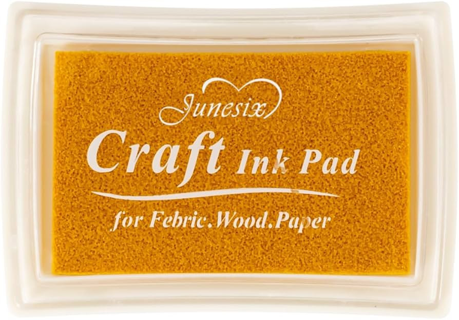 Gold Ink Pad Finger Washable Kids Stamp Ink Pad for Rubber Stamps Paper Scrapbooking | Amazon (US)