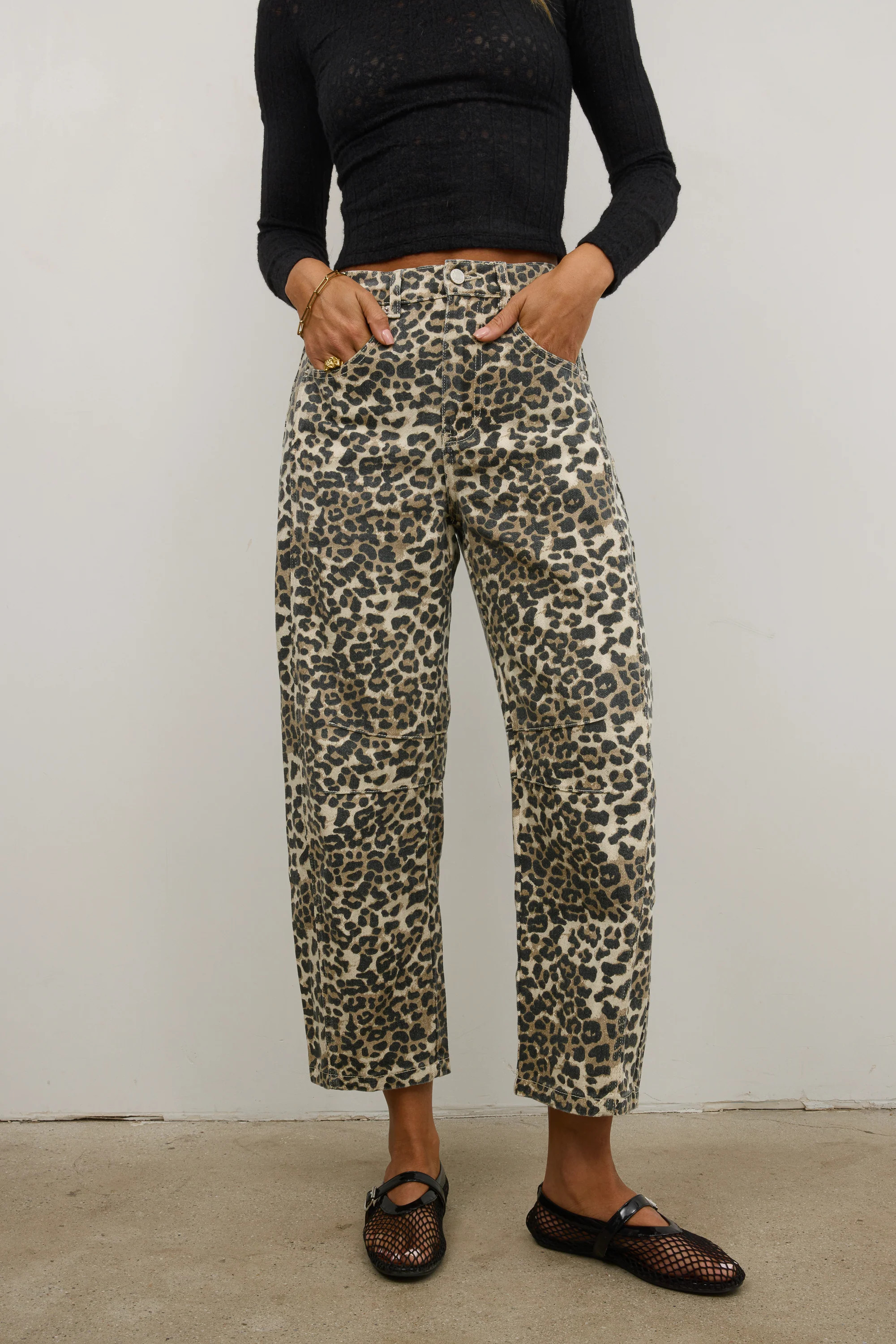Lisette Barrel Jean in Leopard | Böhme US