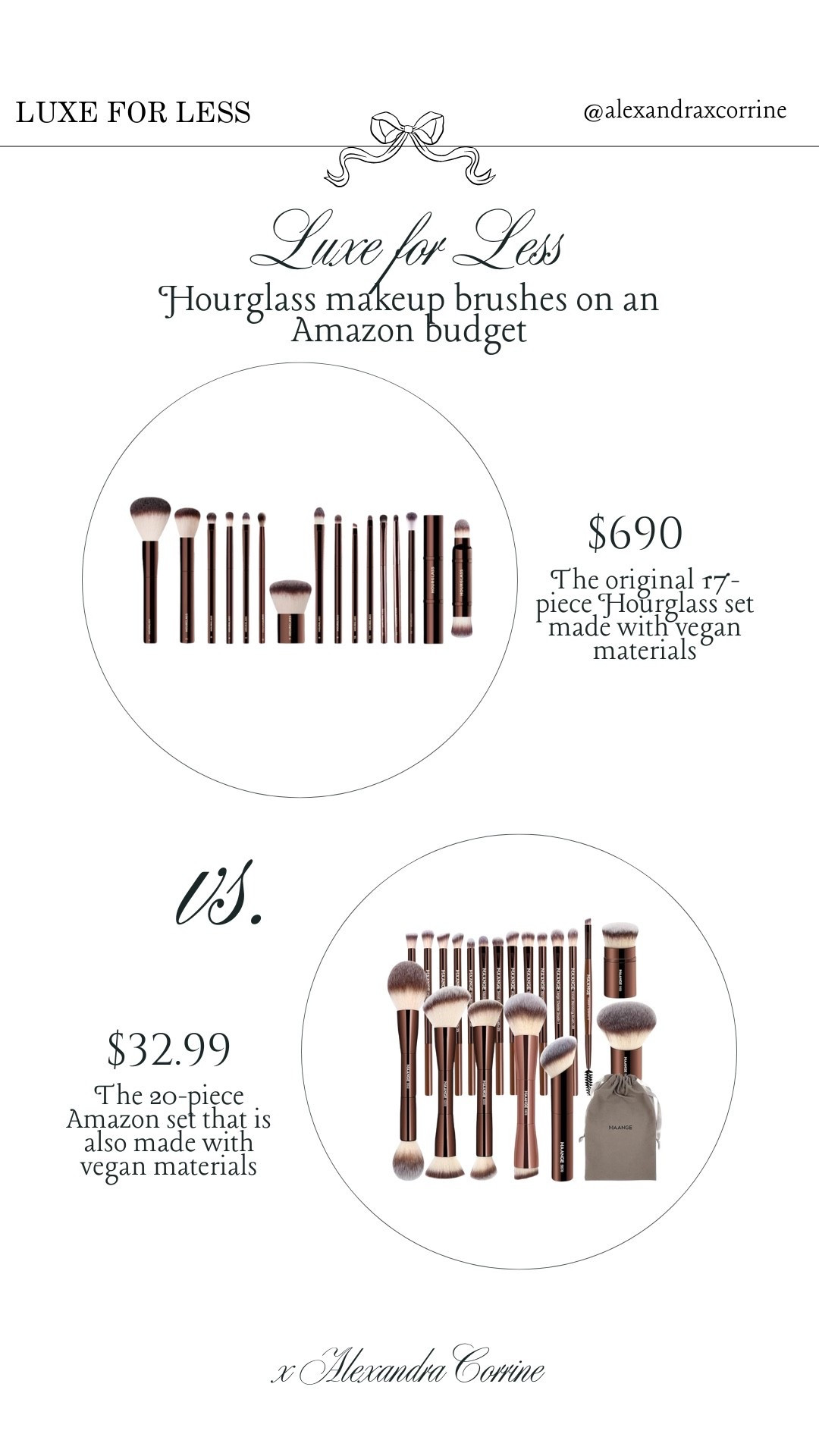 Hourglass makeup brush set for less 🤎

Makeup brushes, brush set, designer dupe, Amazon finds, Amazon beauty, luxury for less

#LTKFindsUnder50 #LTKSaleAlert #LTKBeauty