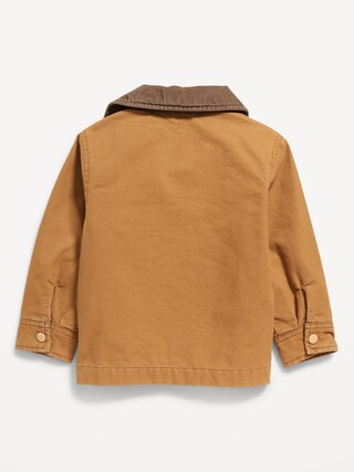 Canvas Corduroy-Trim Barn Coat for Toddler Boys | Old Navy (US)