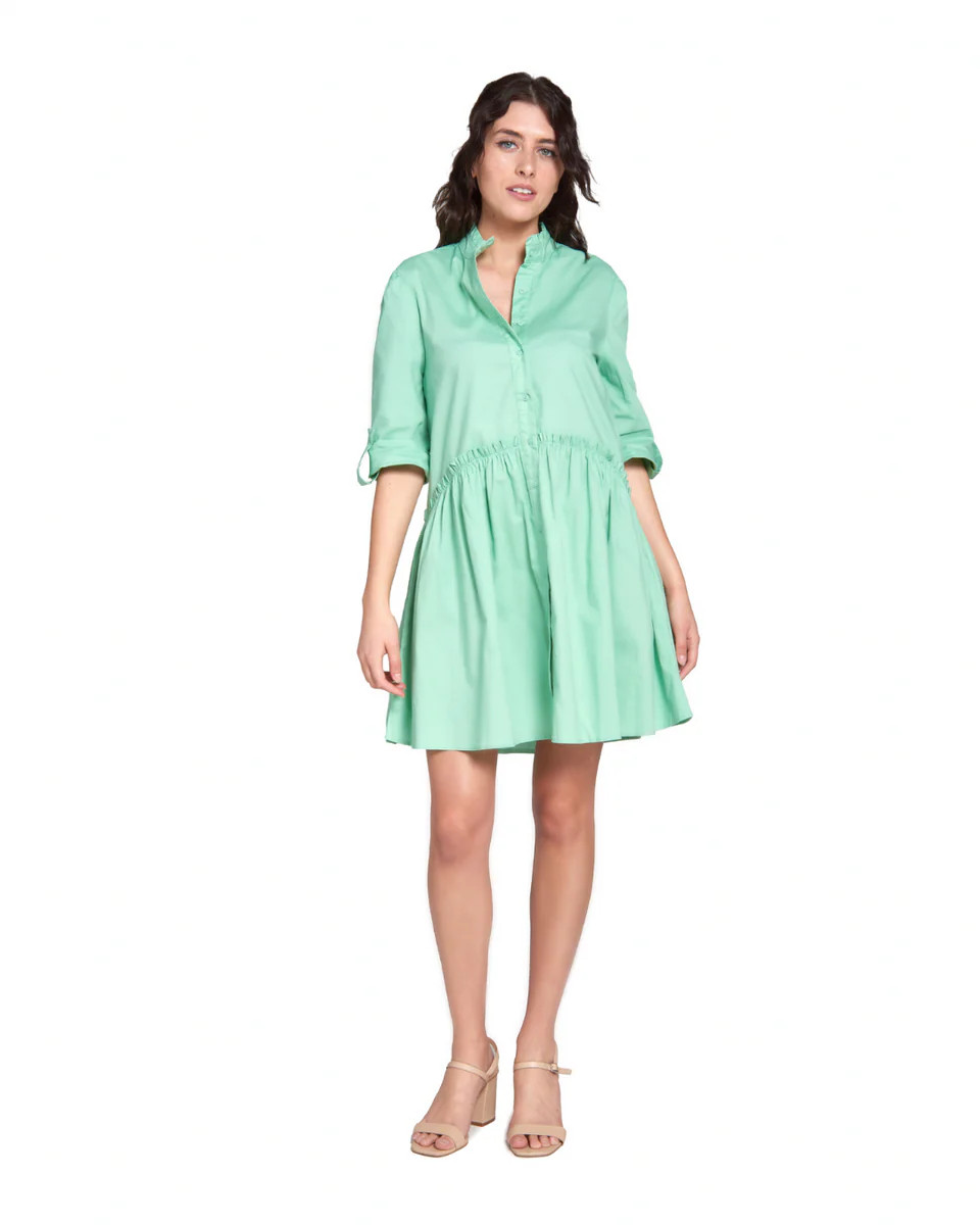Cammie Ruffle Shirt Dress | TAYLOR TILLMAN NY
