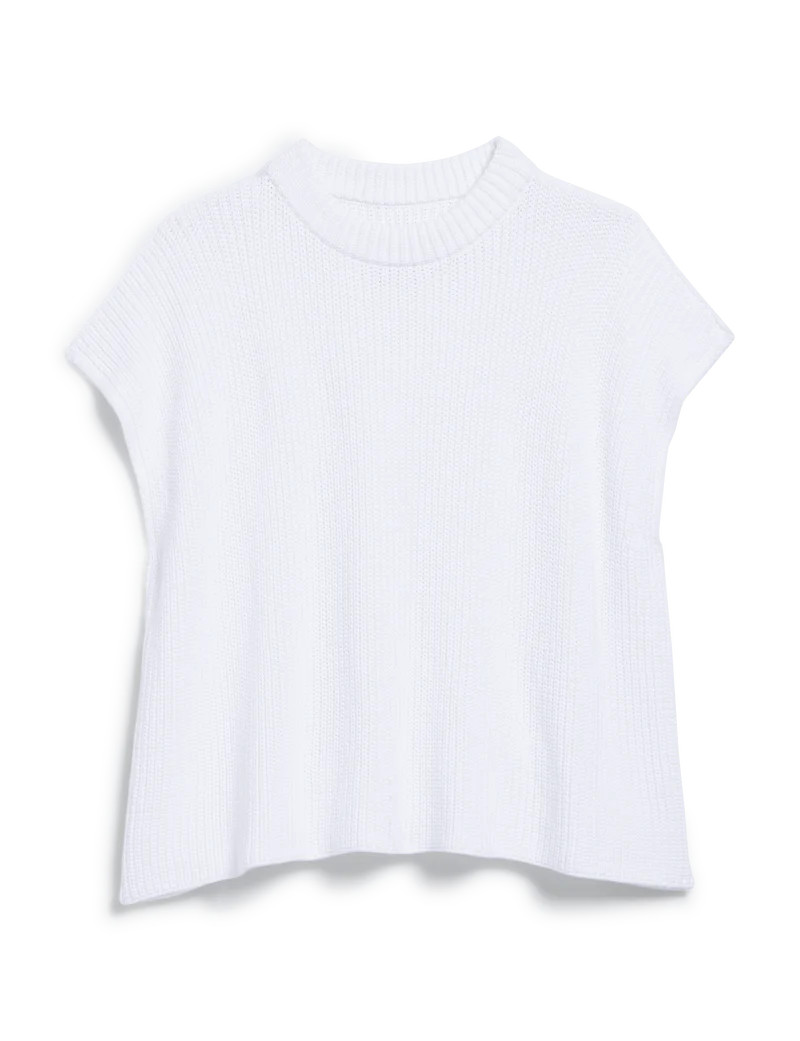 MONTECITO VEST White, Pure Italian Cotton | Frank & Eileen