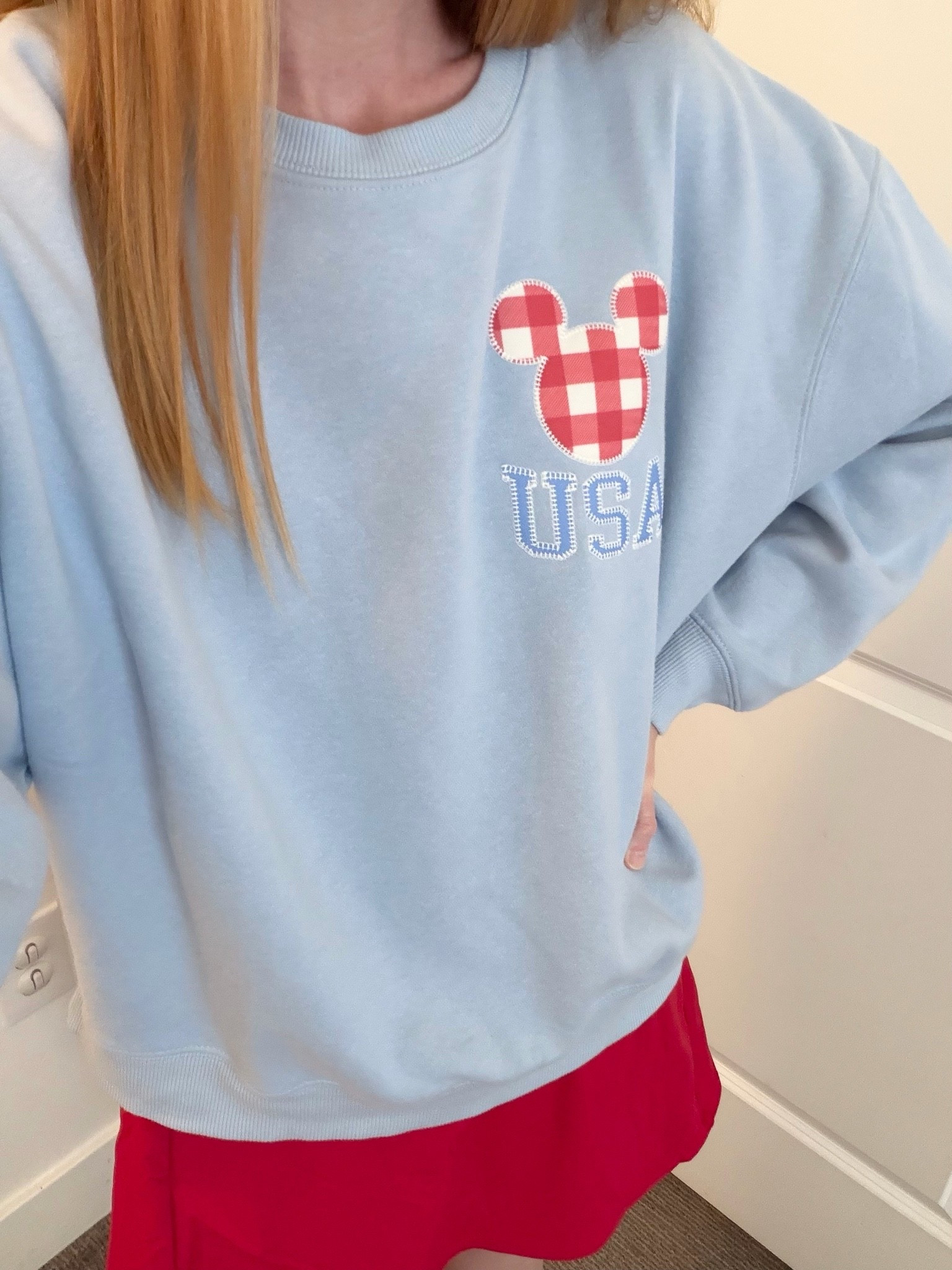 Cute Mickey Americana sweatshirt for women from Target 🇺🇸

#LTKootd #LTKgrwm #LTKTravel