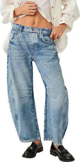 Good Luck Mid Rise Barrel Leg Jeans | Nordstrom