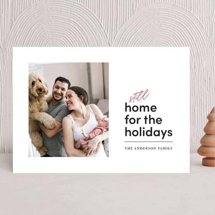 "still home again" - Customizable Holiday Photo Cards in White by Denise Malacrea. | Minted