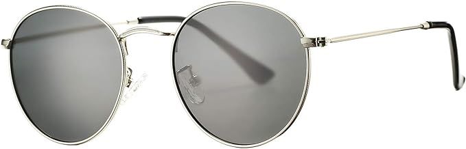 Pro Acme Small Round Metal Polarized Sunglasses for Women Retro Designer Style | Amazon (US)