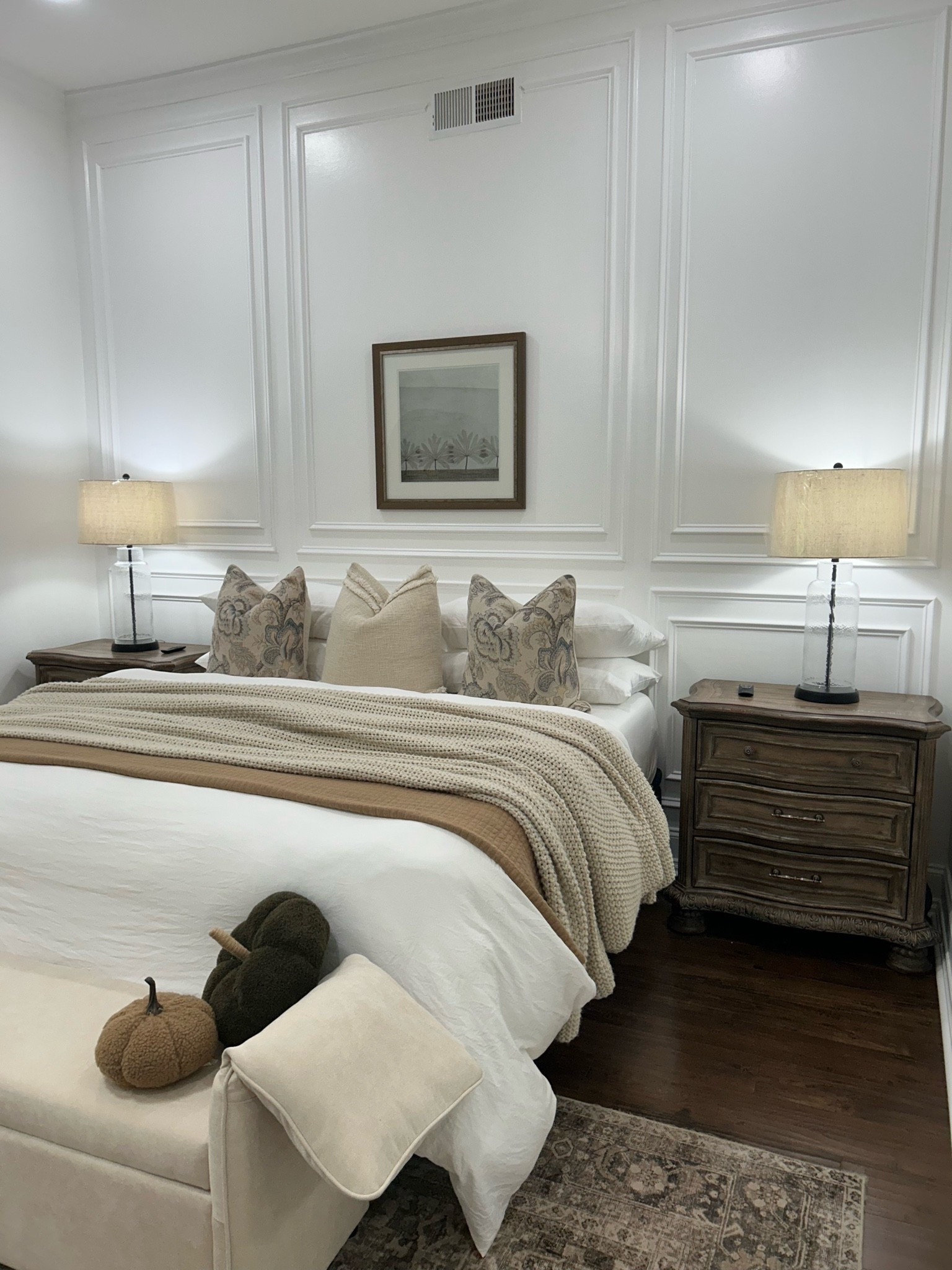 Fall 2026 Primary Bedroom Bed and Nightstand, Bench and Bedding

#LTKHome #LTKSeasonal