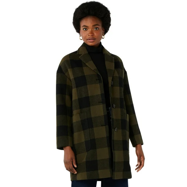 Free Assembly Women’s Cocoon Coat | Walmart (US)