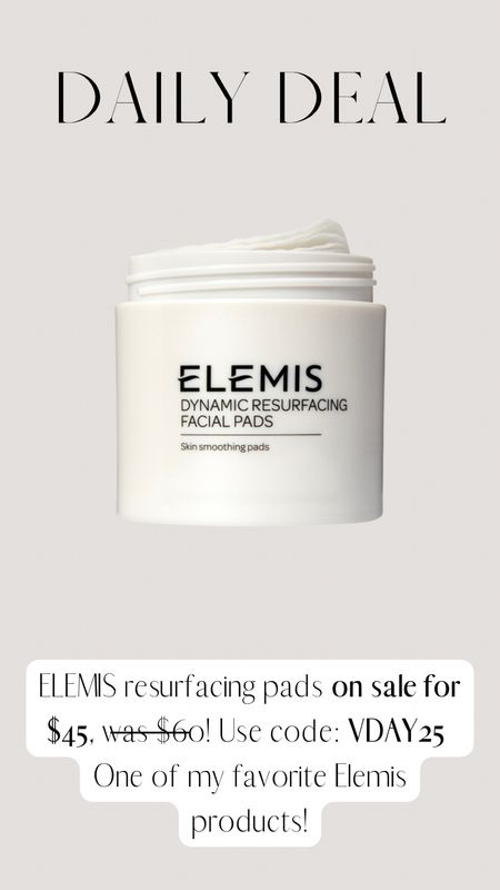Elemis resurfacing pads on sale! 

Lee Anne Benjamin 🤍

#LTKunder50 #LTKbeauty #LTKsalealert